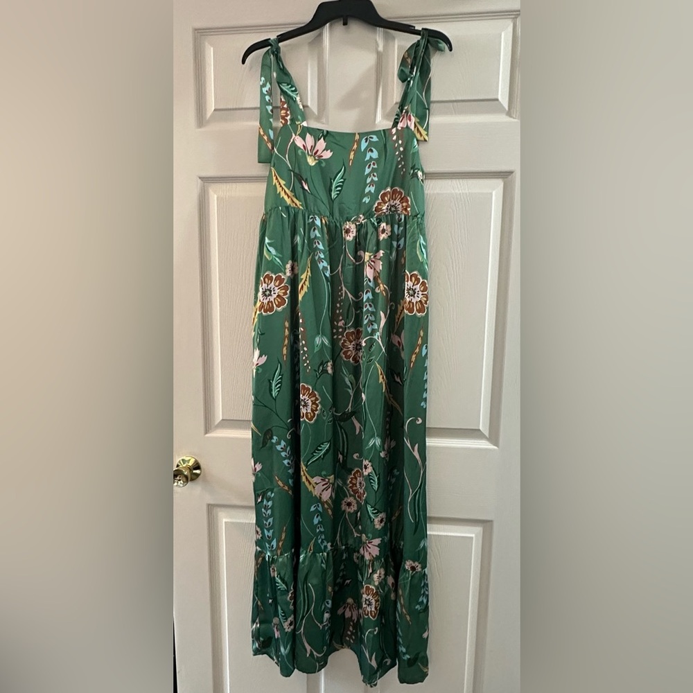 THML Green and Pink Floral Dress
